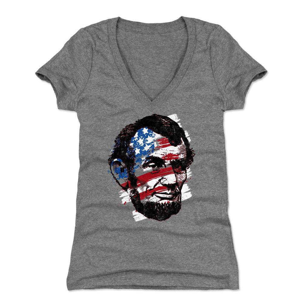 Abraham Lincoln Women&#39;s V-Neck T-Shirt | 500 LEVEL