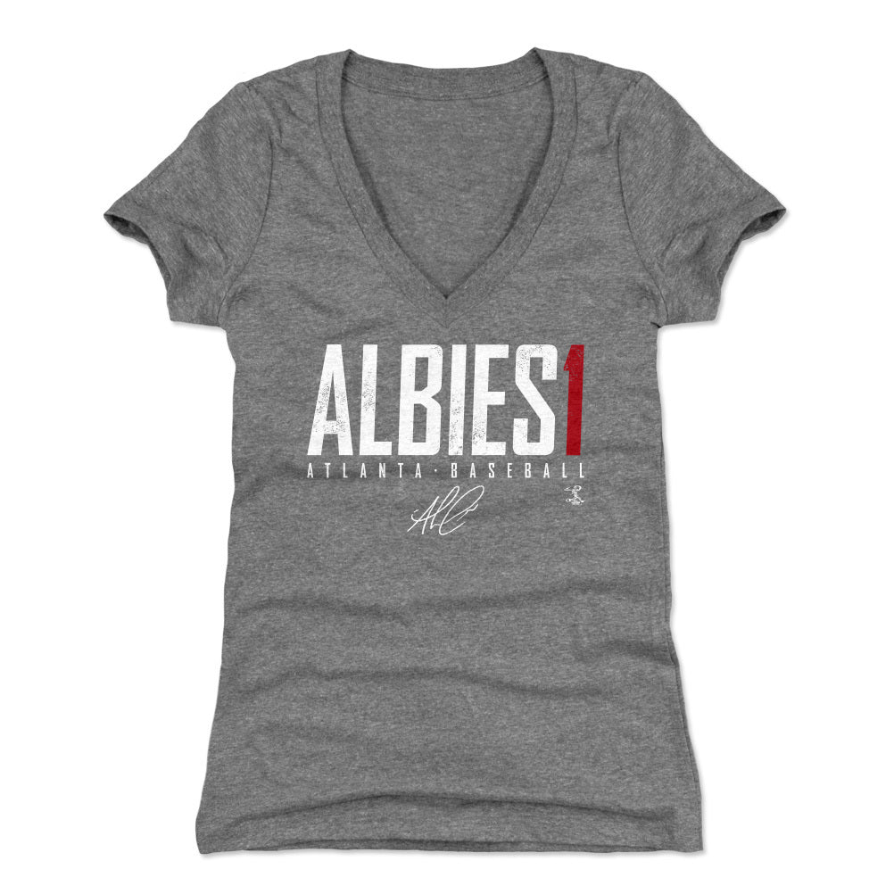 Ozzie Albies Women's V-Neck T-Shirt | 500 LEVEL