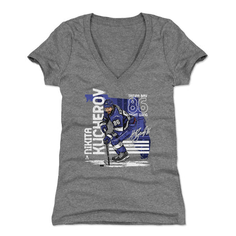Nikita Kucherov Women's V-Neck T-Shirt | 500 LEVEL
