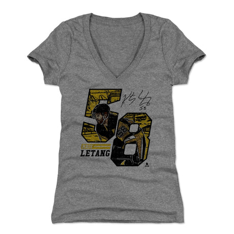 Kris Letang Women's V-Neck T-Shirt | 500 LEVEL