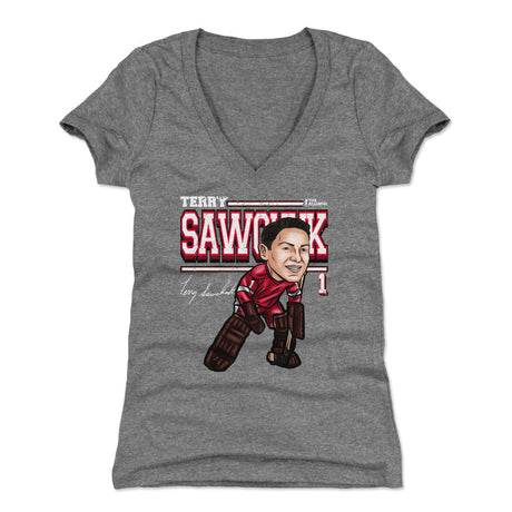 Terry Sawchuk Women's V-Neck T-Shirt | 500 LEVEL