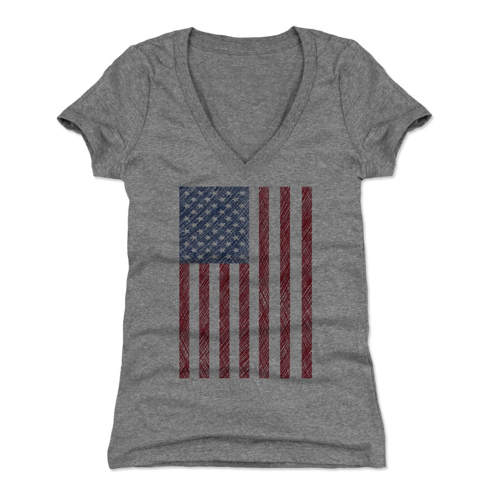 USA Women's V-Neck T-Shirt | 500 LEVEL