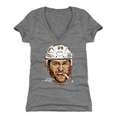 Leon Draisaitl Women's V-Neck T-Shirt | 500 LEVEL