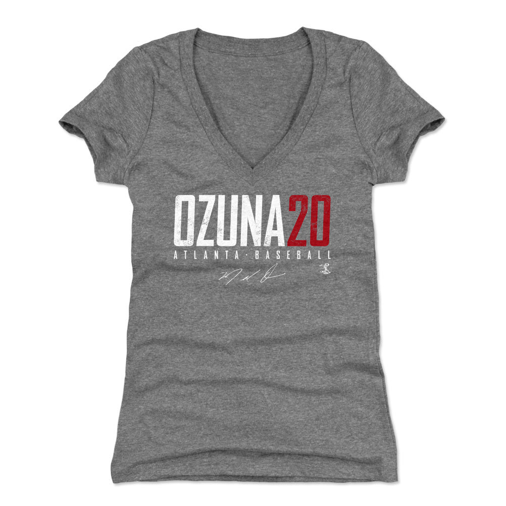 Marcell Ozuna Women&#39;s V-Neck T-Shirt | 500 LEVEL