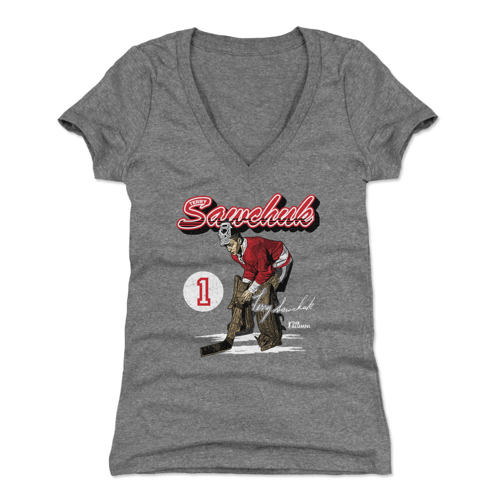 Terry Sawchuk Women's V-Neck T-Shirt | 500 LEVEL