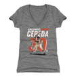 Orlando Cepeda Women's V-Neck T-Shirt | 500 LEVEL