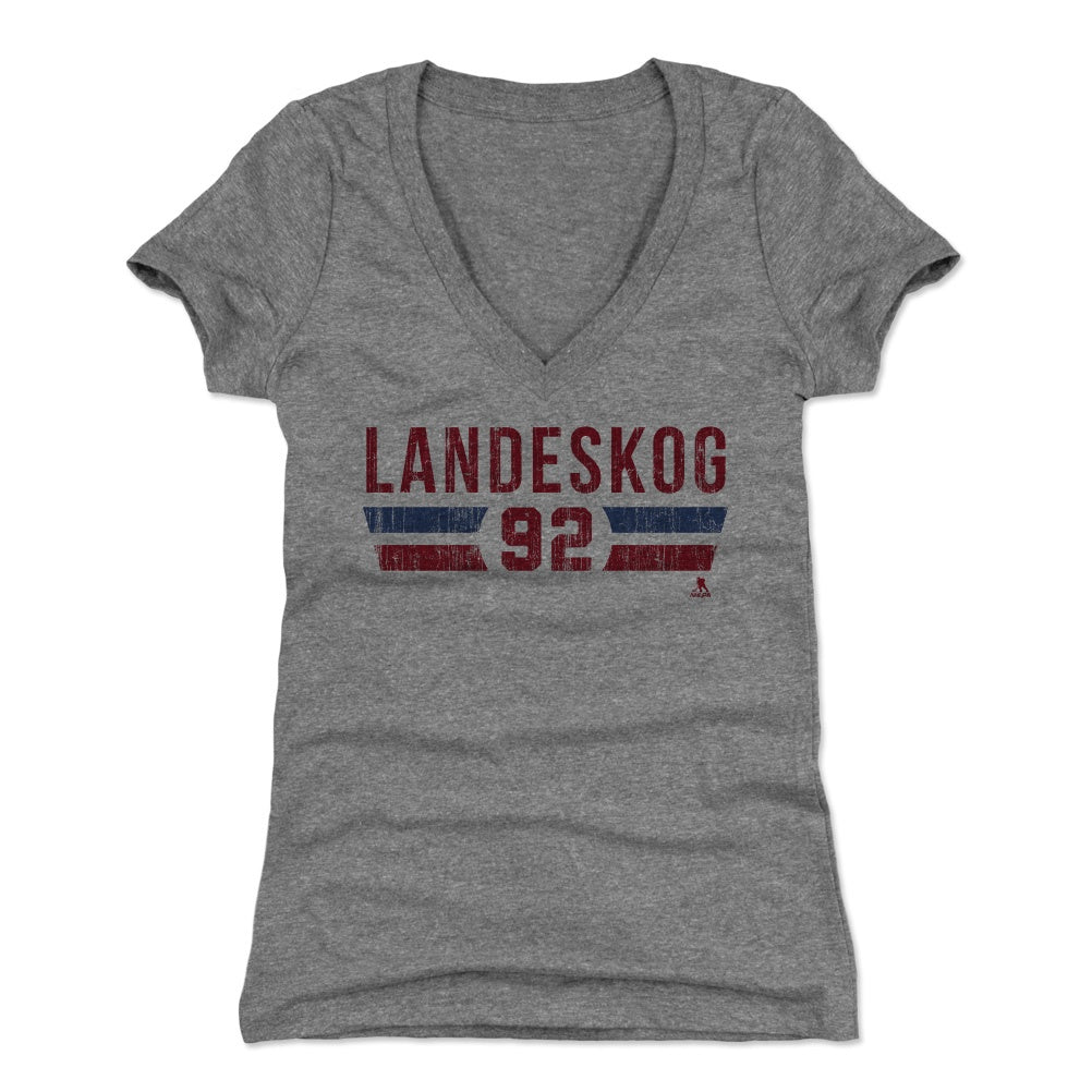 Gabriel Landeskog Women's V-Neck T-Shirt | 500 LEVEL