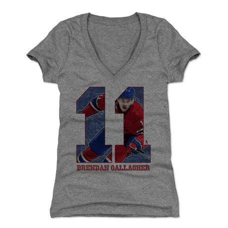 Brendan Gallagher Women's V-Neck T-Shirt | 500 LEVEL
