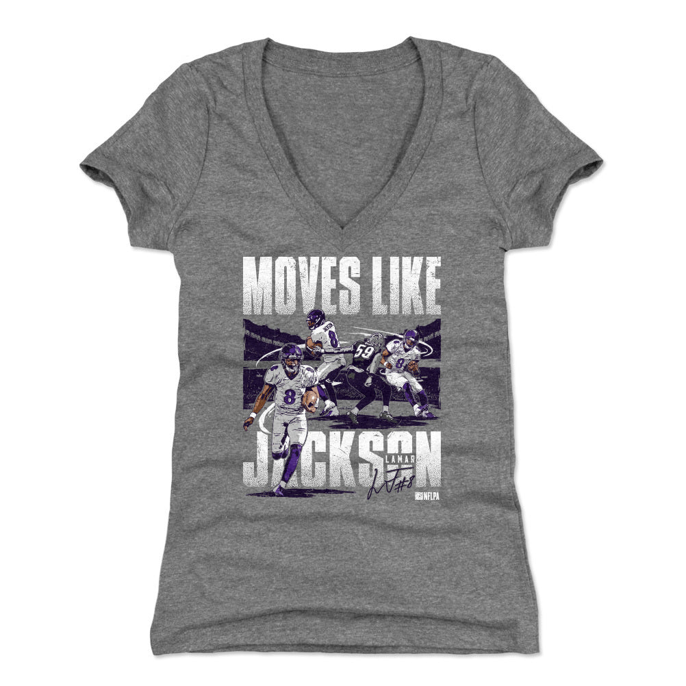 Lamar Jackson Women's V-Neck T-Shirt | 500 LEVEL