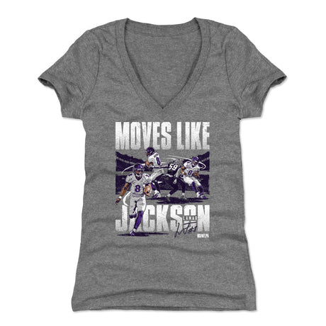 Lamar Jackson Women's V-Neck T-Shirt | 500 LEVEL