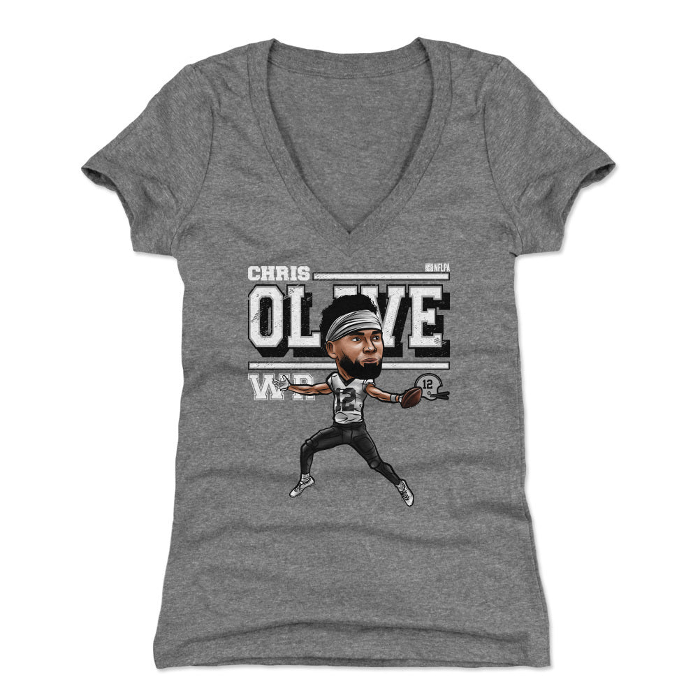 Chris Olave Women's V-Neck T-Shirt | 500 LEVEL