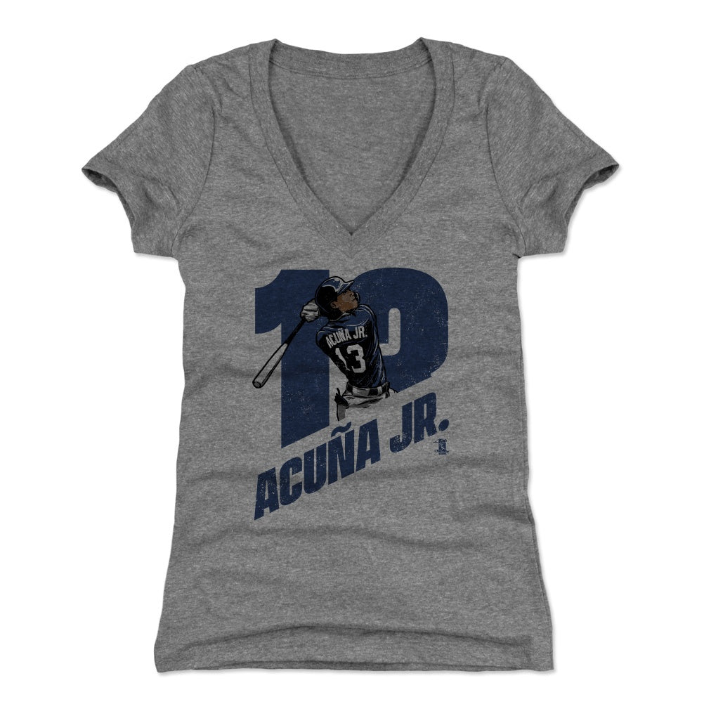 Ronald Acuna Jr. Women's V-Neck T-Shirt | 500 LEVEL