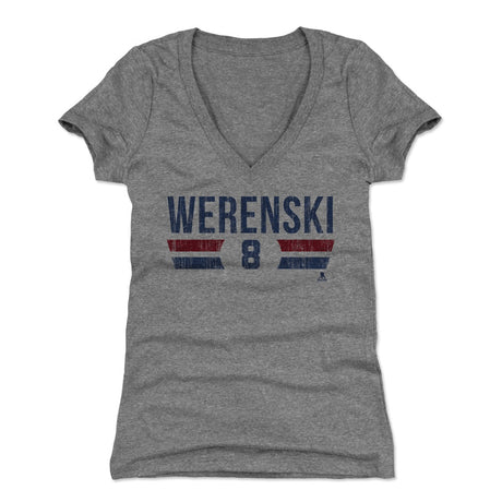 Zach Werenski Women's V-Neck T-Shirt | 500 LEVEL