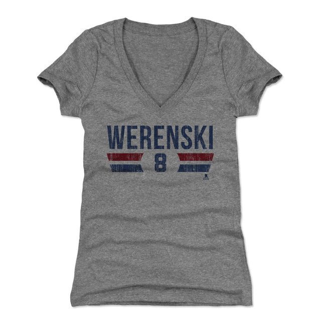Zach Werenski Women's V-Neck T-Shirt | 500 LEVEL