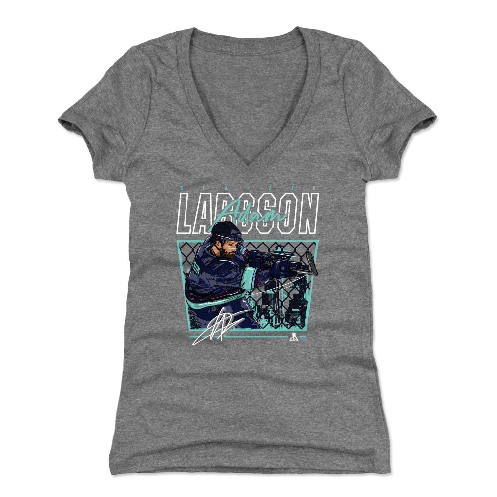 Adam Larsson Women&#39;s V-Neck T-Shirt | 500 LEVEL