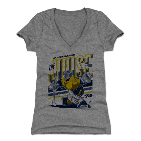Juuse Saros Women's V-Neck T-Shirt | 500 LEVEL