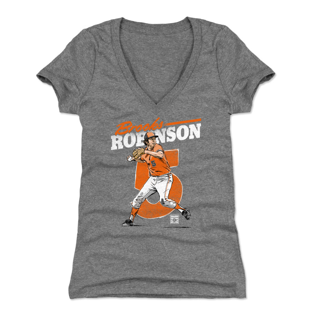 Brooks Robinson Women's V-Neck T-Shirt | 500 LEVEL