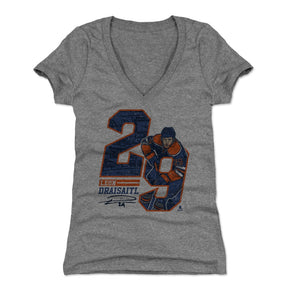 Leon Draisaitl Women's V-Neck T-Shirt | 500 LEVEL