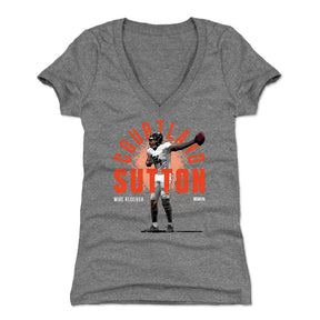 Courtland Sutton Women's V-Neck T-Shirt | 500 LEVEL