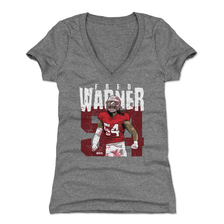 Fred Warner Women's V-Neck T-Shirt | 500 LEVEL