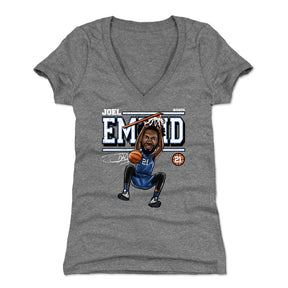 Joel Embiid Women's V-Neck T-Shirt | 500 LEVEL