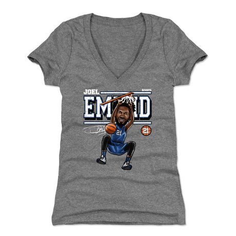 Joel Embiid Women's V-Neck T-Shirt | 500 LEVEL