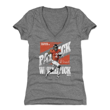 Patrick Surtain II Women's V-Neck T-Shirt | 500 LEVEL