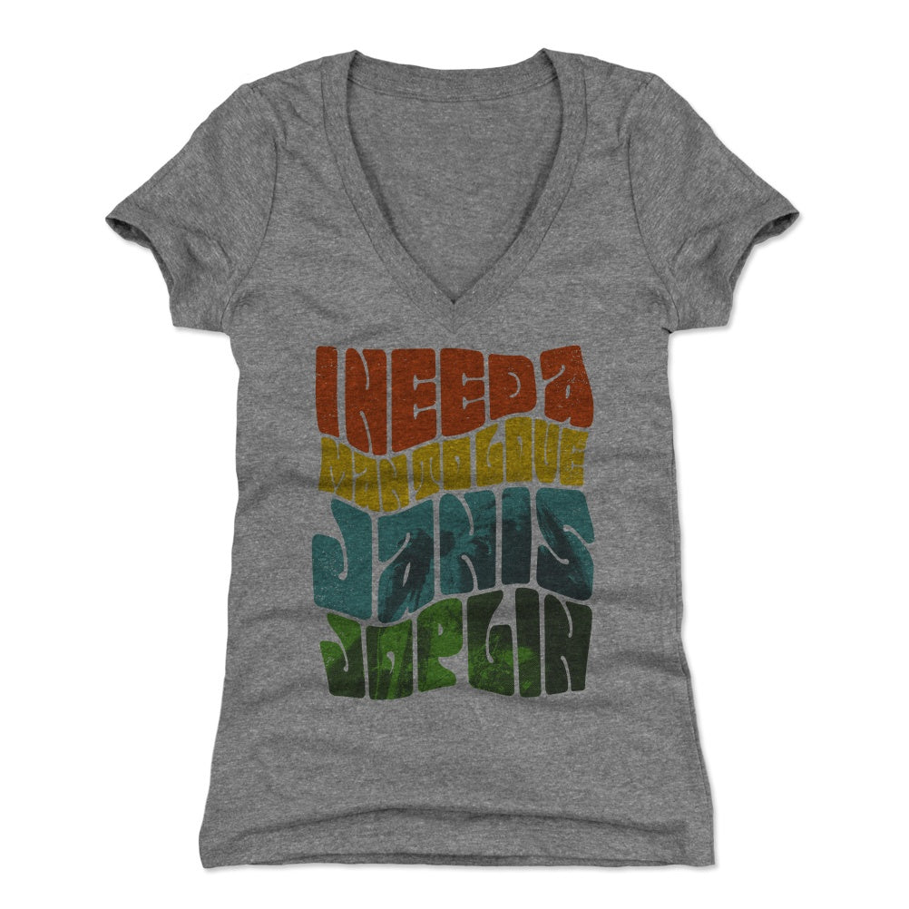 Janis Joplin Women's V-Neck T-Shirt | 500 LEVEL