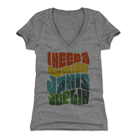 Janis Joplin Women's V-Neck T-Shirt | 500 LEVEL