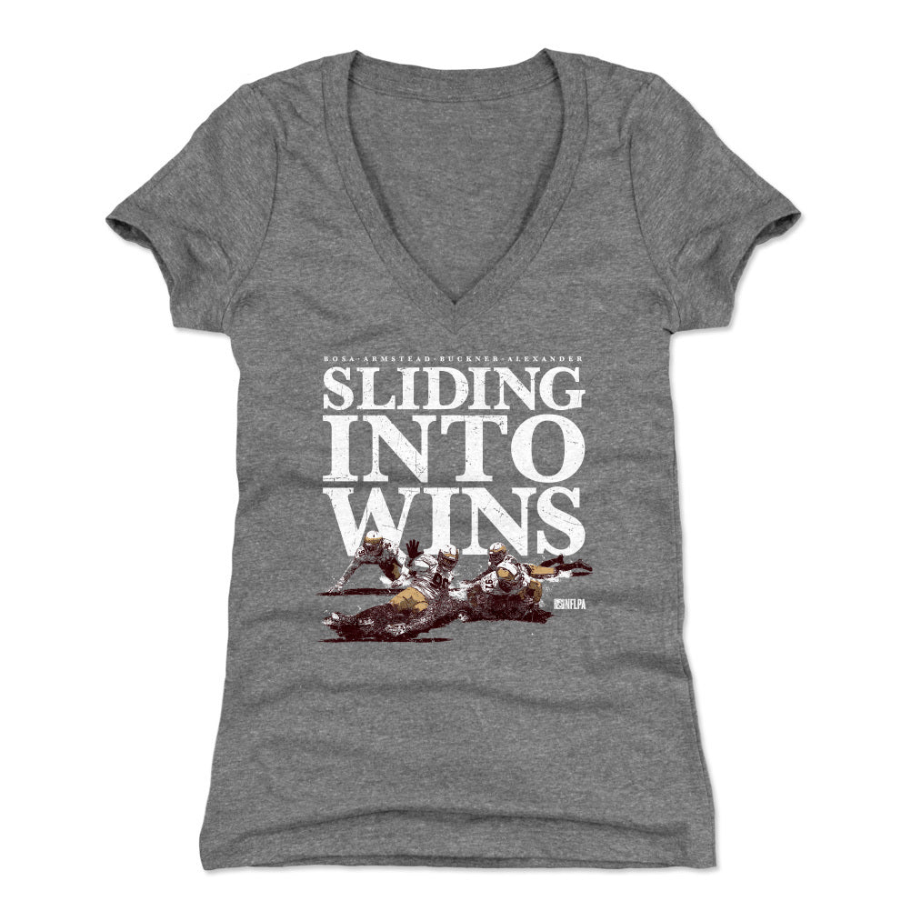 Nick Bosa Women's V-Neck T-Shirt | 500 LEVEL