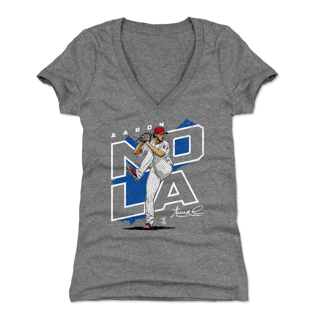 Aaron Nola Women's V-Neck T-Shirt | 500 LEVEL