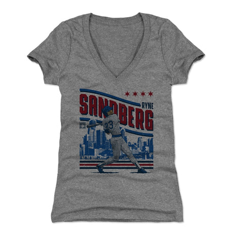 Ryne Sandberg Women's V-Neck T-Shirt | 500 LEVEL