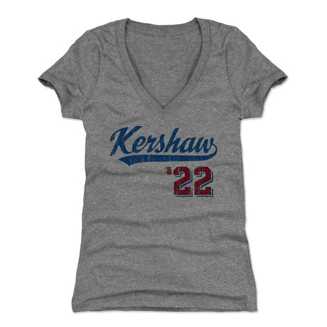 Clayton Kershaw Women's V-Neck T-Shirt | 500 LEVEL