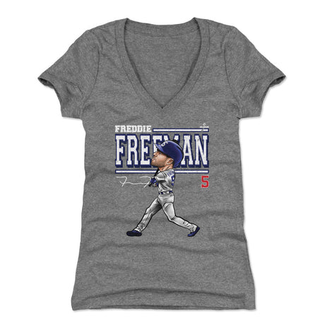 Freddie Freeman Women's V-Neck T-Shirt | 500 LEVEL