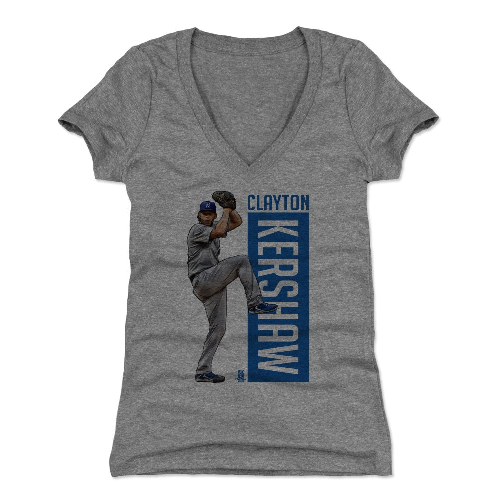 Clayton Kershaw Women's V-Neck T-Shirt | 500 LEVEL