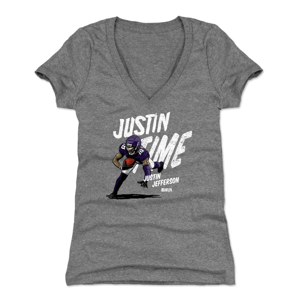 Justin Jefferson Women's V-Neck T-Shirt | 500 LEVEL