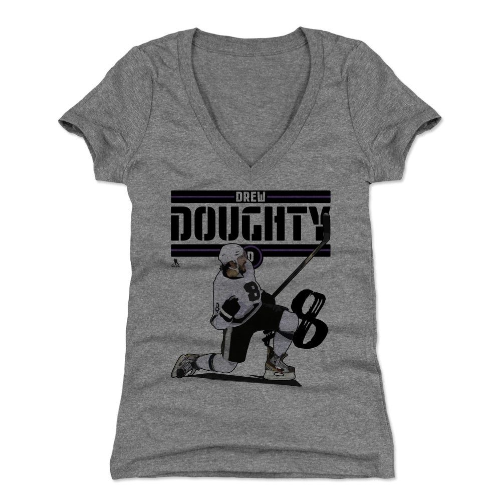Drew Doughty Women's V-Neck T-Shirt | 500 LEVEL
