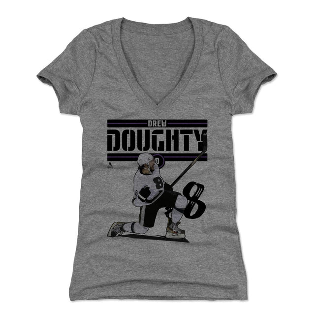 Drew Doughty Women's V-Neck T-Shirt | 500 LEVEL
