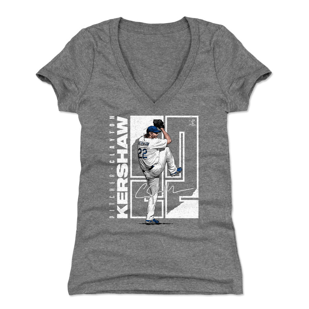 Clayton Kershaw Women's V-Neck T-Shirt | 500 LEVEL