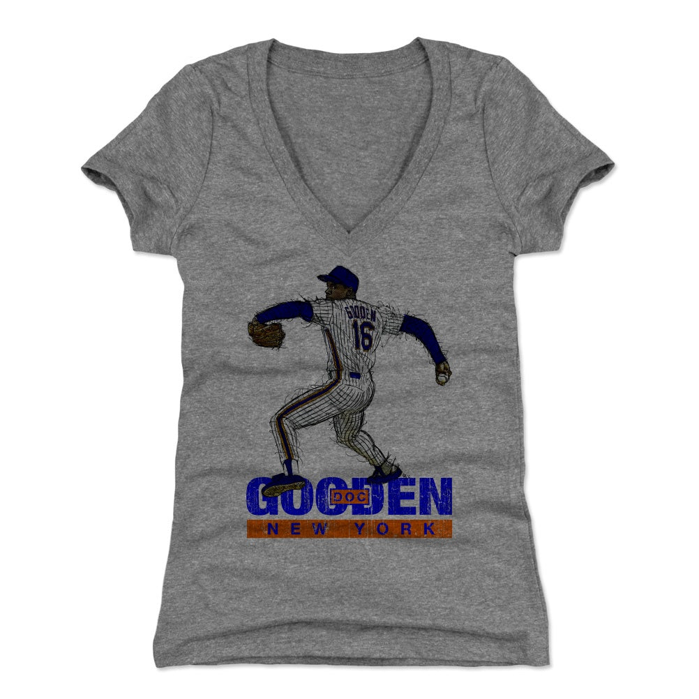 Dwight Gooden Women's V-Neck T-Shirt | 500 LEVEL