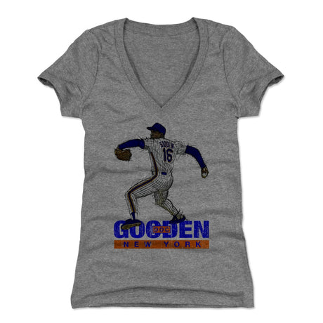 Dwight Gooden Women's V-Neck T-Shirt | 500 LEVEL
