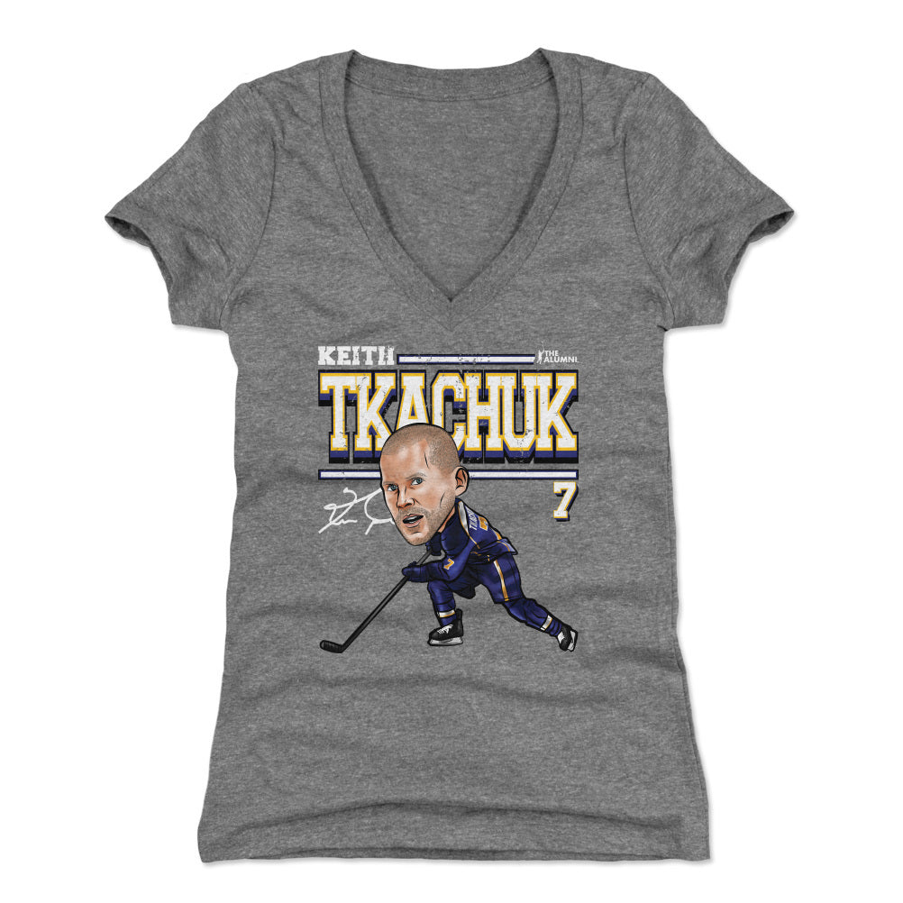 Keith Tkachuk Women&#39;s V-Neck T-Shirt | 500 LEVEL