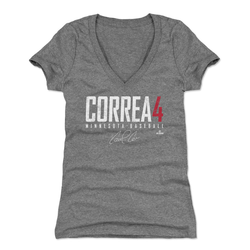 Carlos Correa Women&#39;s V-Neck T-Shirt | 500 LEVEL