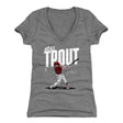 Mike Trout Women's V-Neck T-Shirt | 500 LEVEL