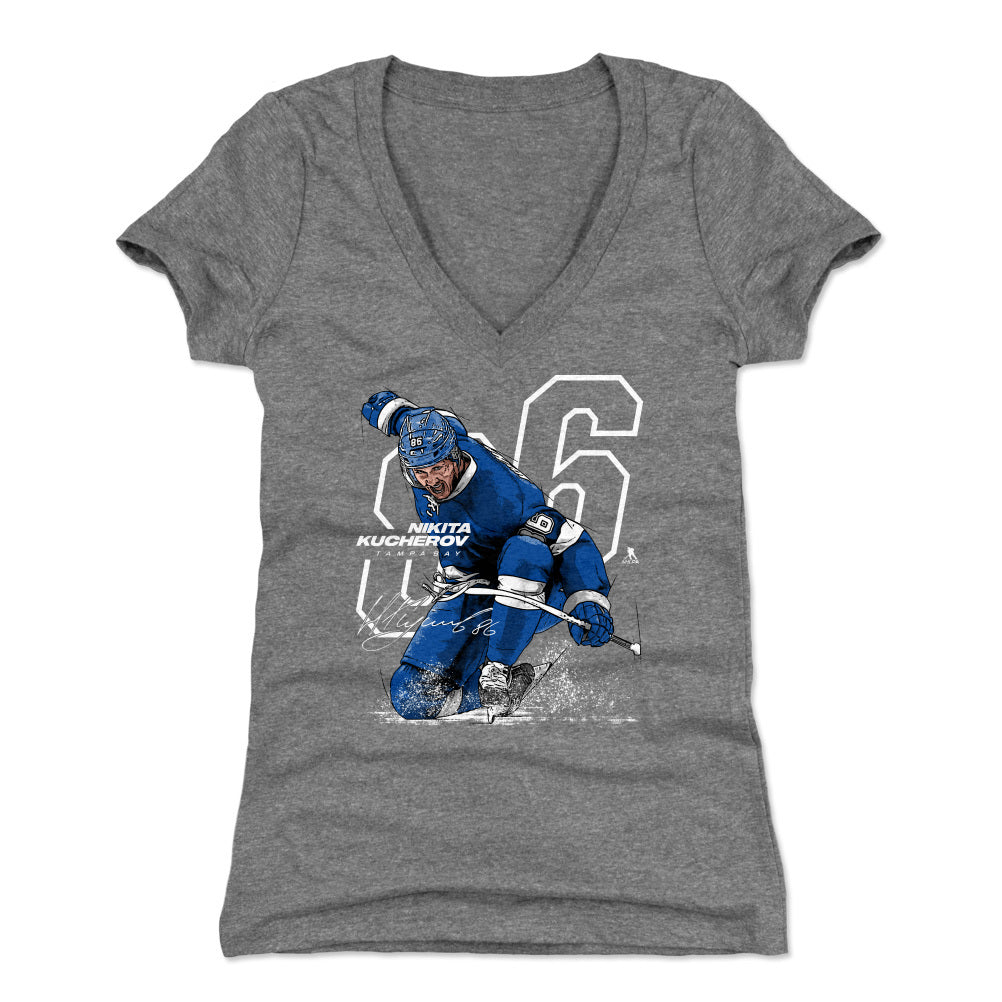 Nikita Kucherov Women's V-Neck T-Shirt | 500 LEVEL