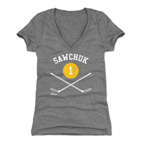 Terry Sawchuk Women's V-Neck T-Shirt | 500 LEVEL