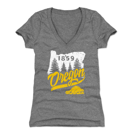 Oregon Women's V-Neck T-Shirt | 500 LEVEL
