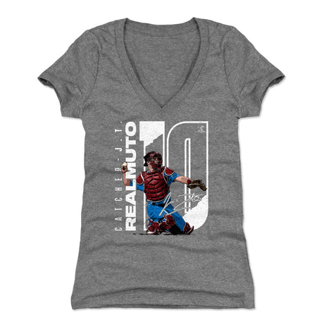 J.T. Realmuto Women's V-Neck T-Shirt | 500 LEVEL