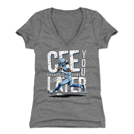 CeeDee Lamb Women's V-Neck T-Shirt | 500 LEVEL