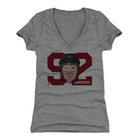 Gabriel Landeskog Women's V-Neck T-Shirt | 500 LEVEL